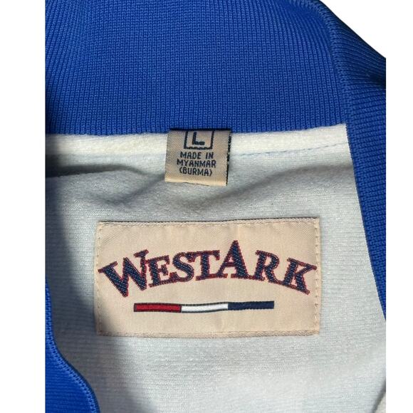 Vintage Westark Satin Jacket Men's Large Blue Snap HAWHA‎ Futurity 2004 Champion - Picture 7 of 13